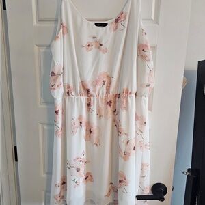 Chicwish White Floral Dress